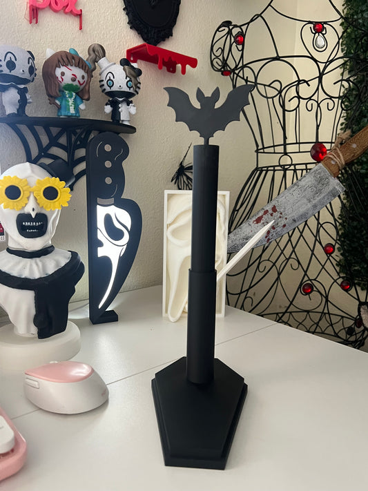 Bat paper towel holder