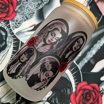 Spooky Ghouls Glass Cup