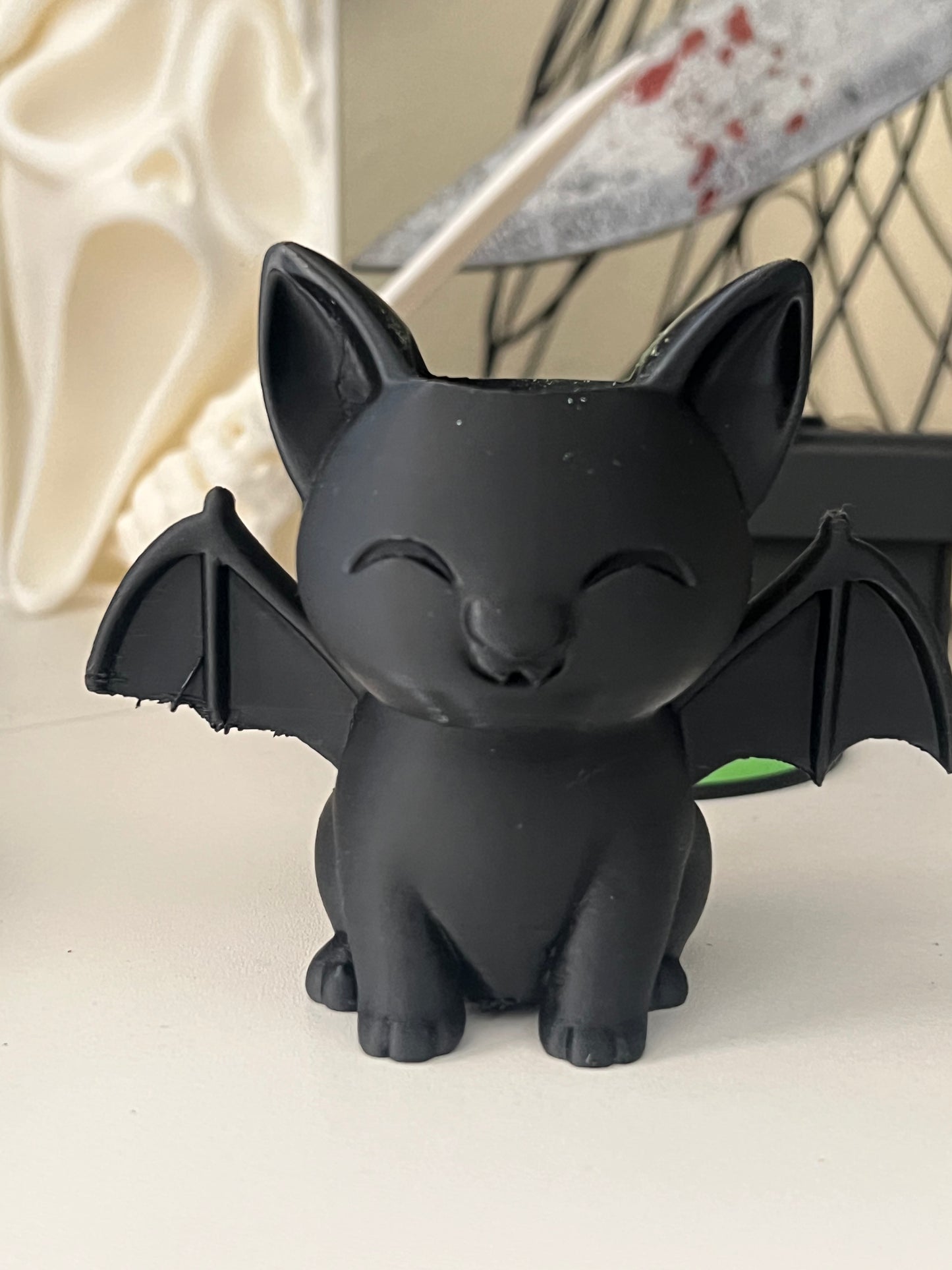 Bat Cat plant holder