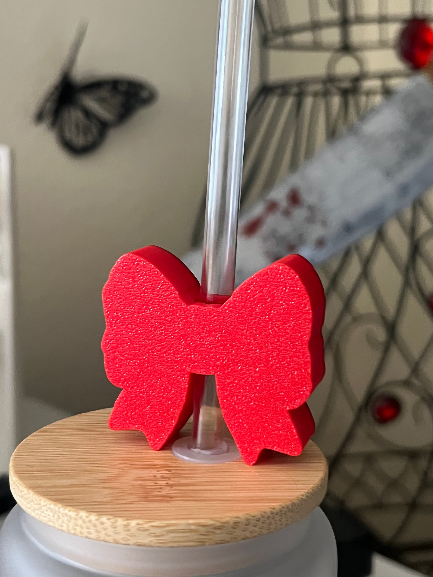 Freddy Bow Straw Topper