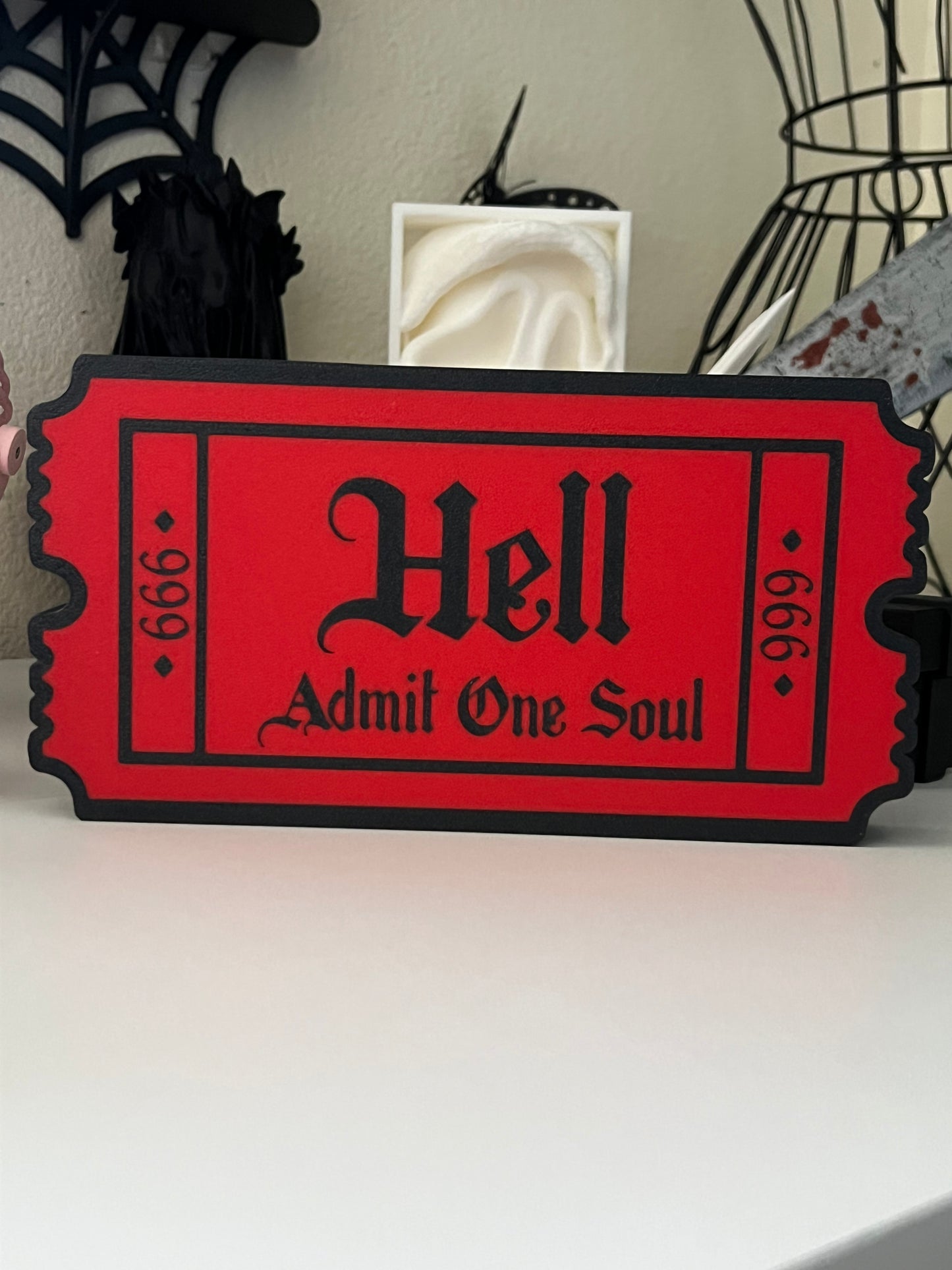 Hell Admit One Light Box