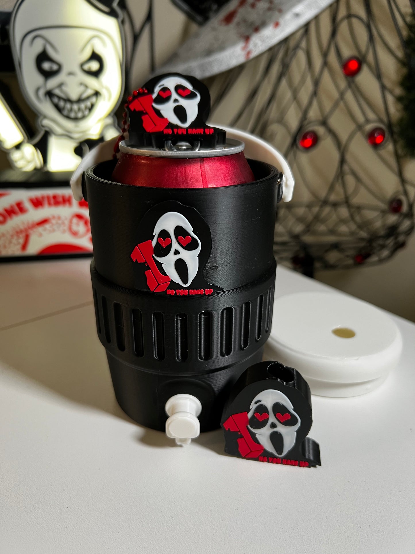 Spooky Cooler Can Holder