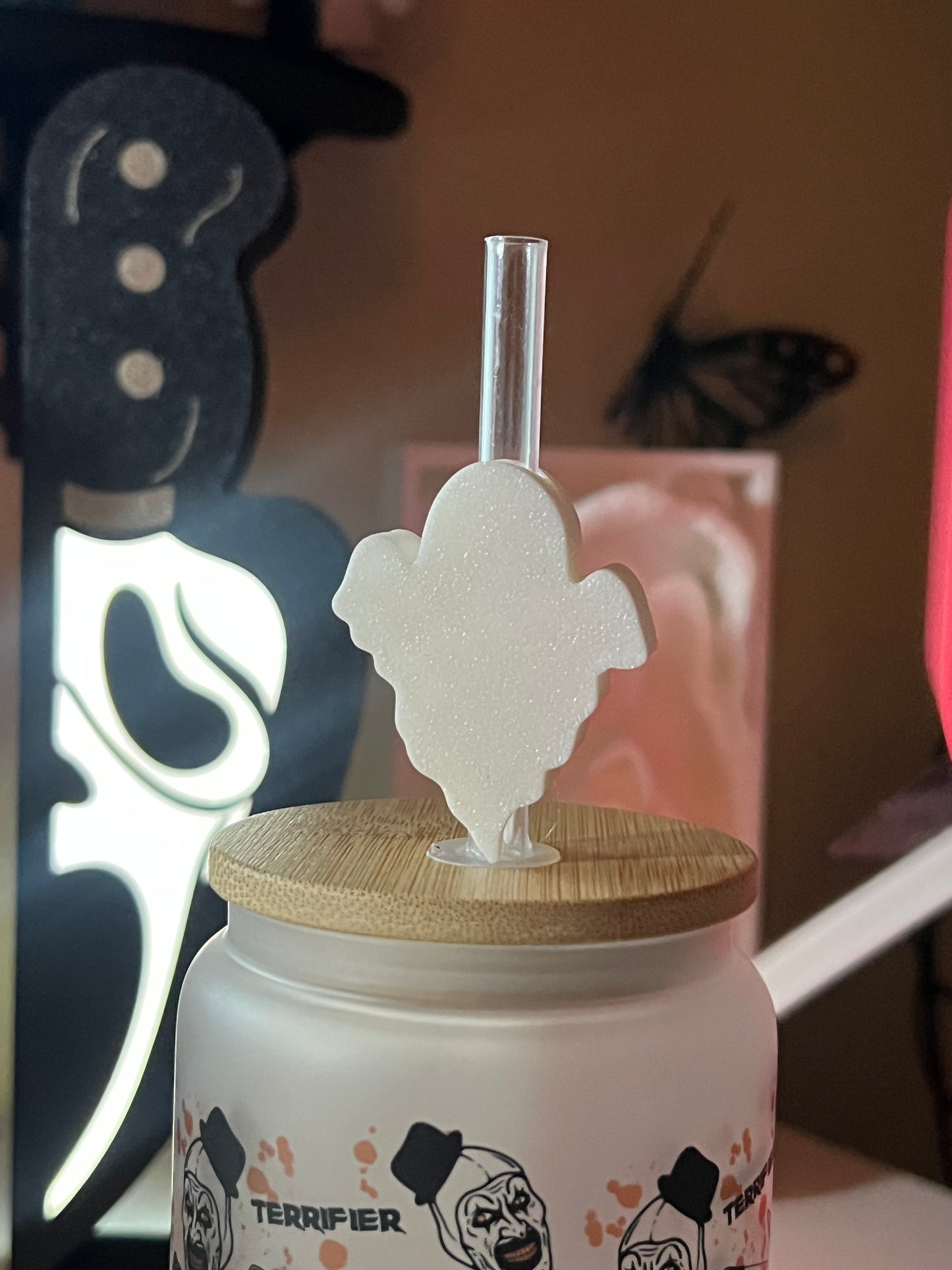 Ghost straw topper