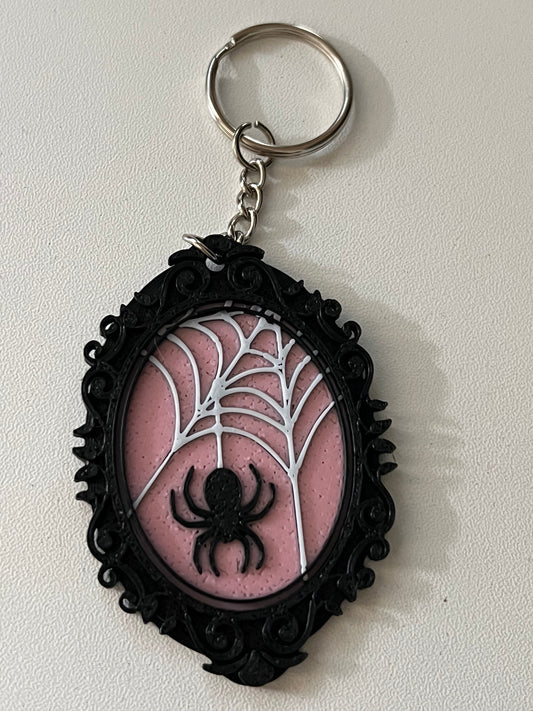 Spiderweb keychain