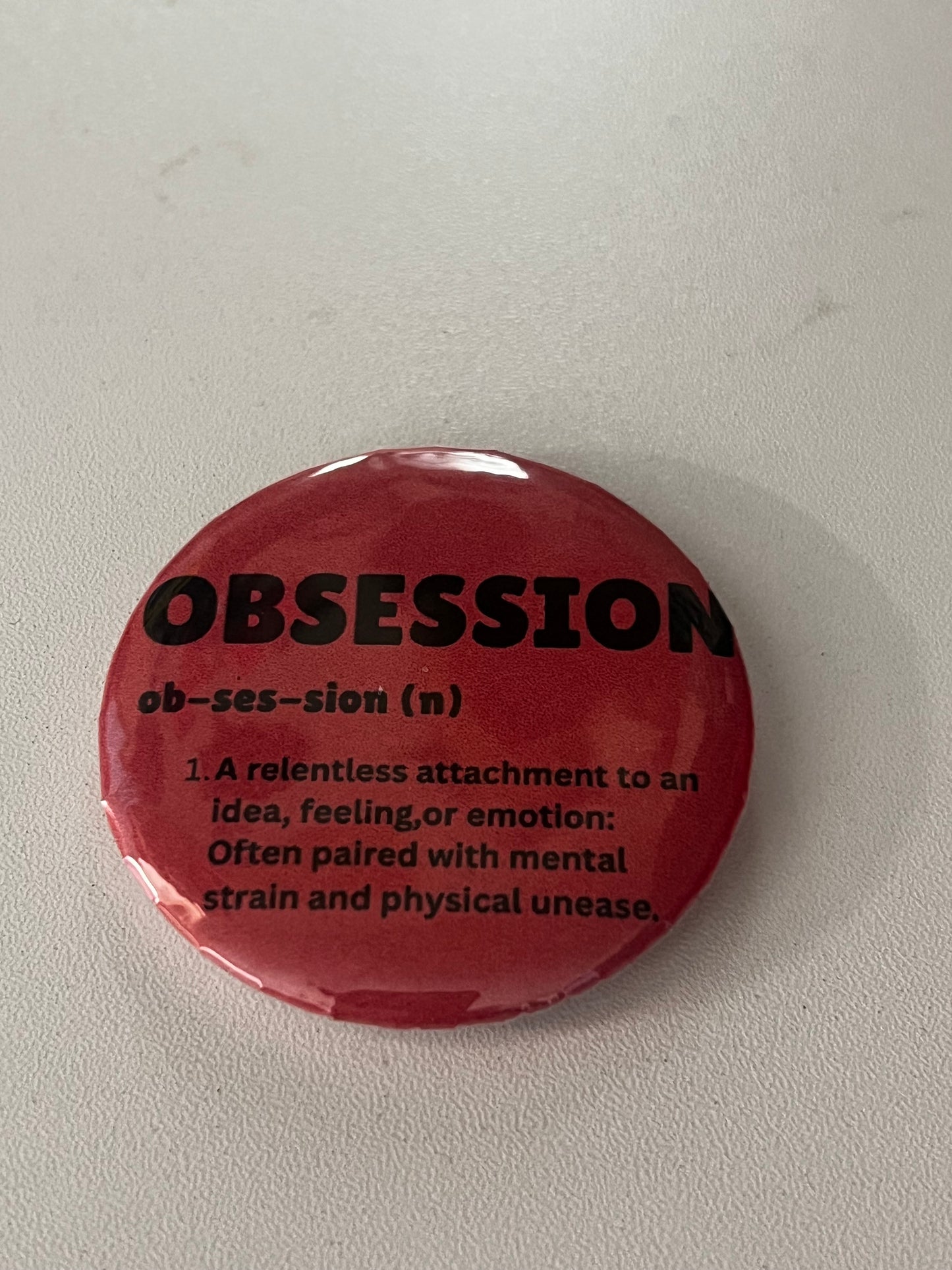Obsession themed buttons