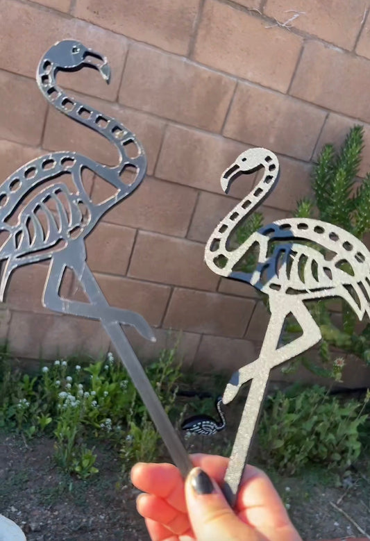 Skeleton Flamingo