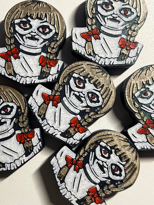 Spooky doll  straw toppers