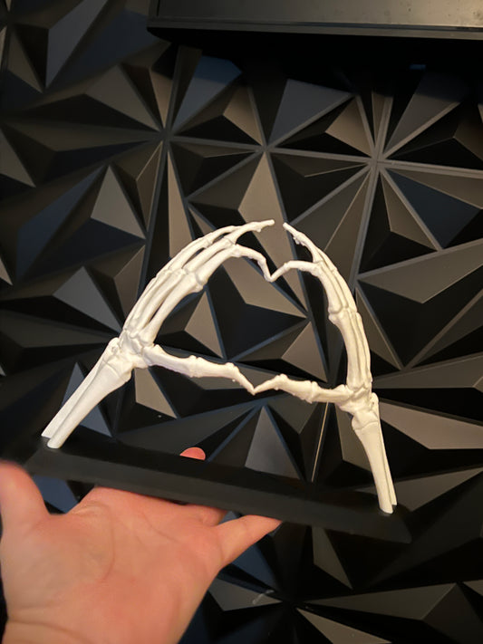 Skeleton Heart Hands