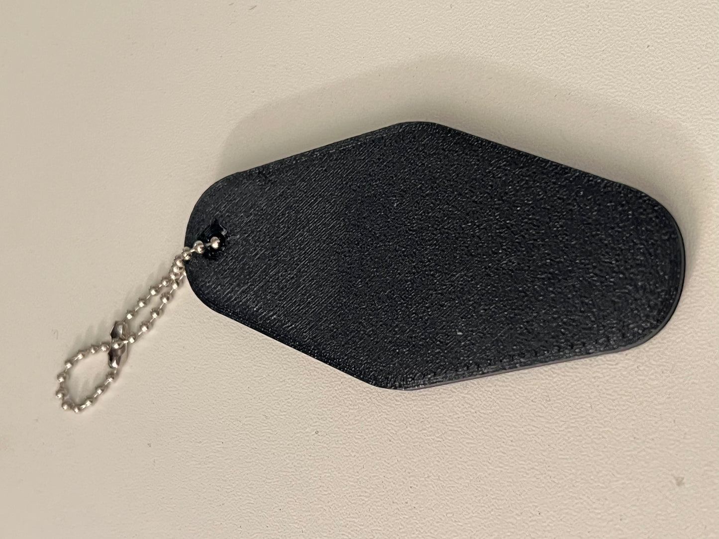 Retro motel keychain