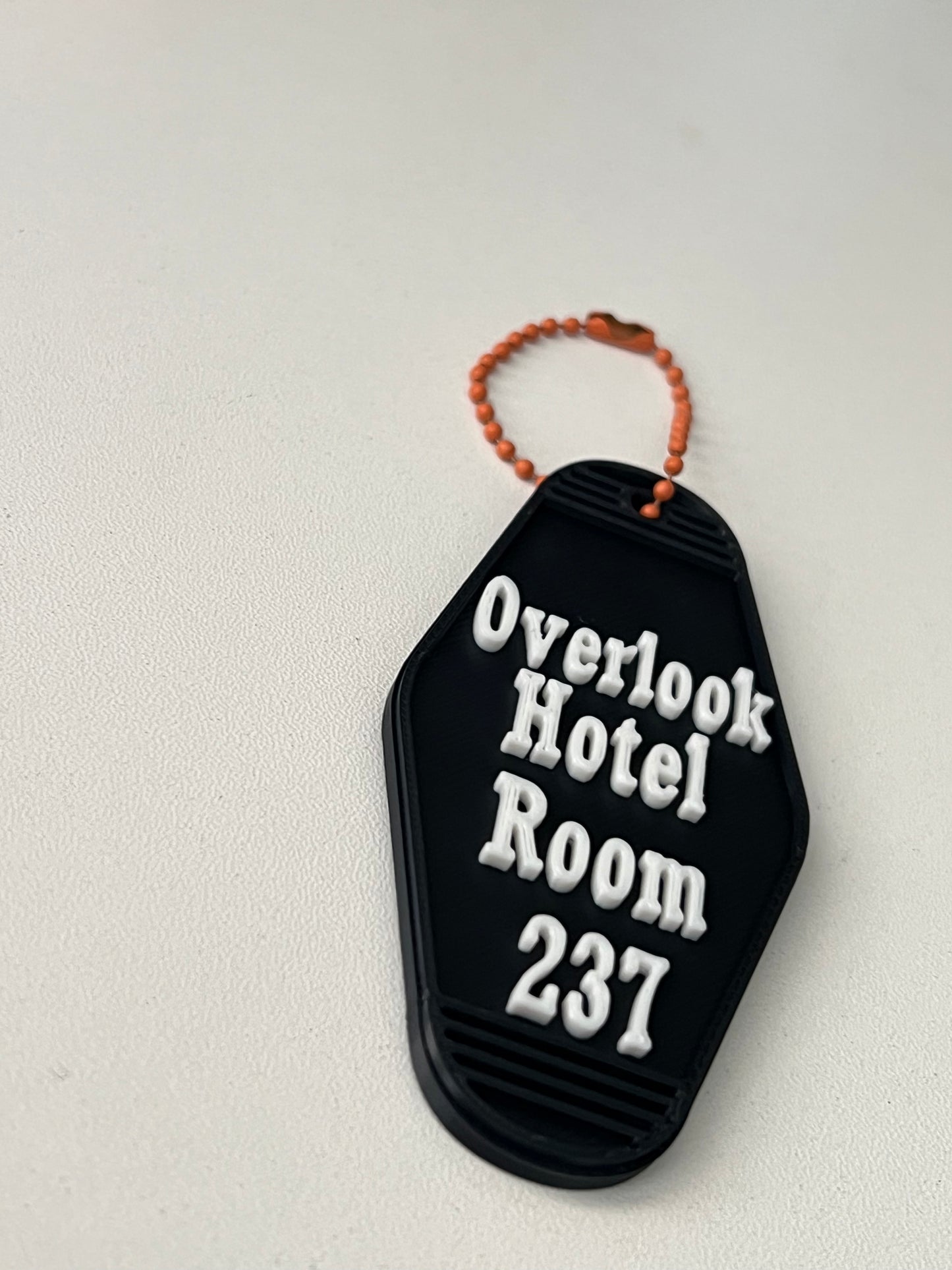 Retro motel keychain