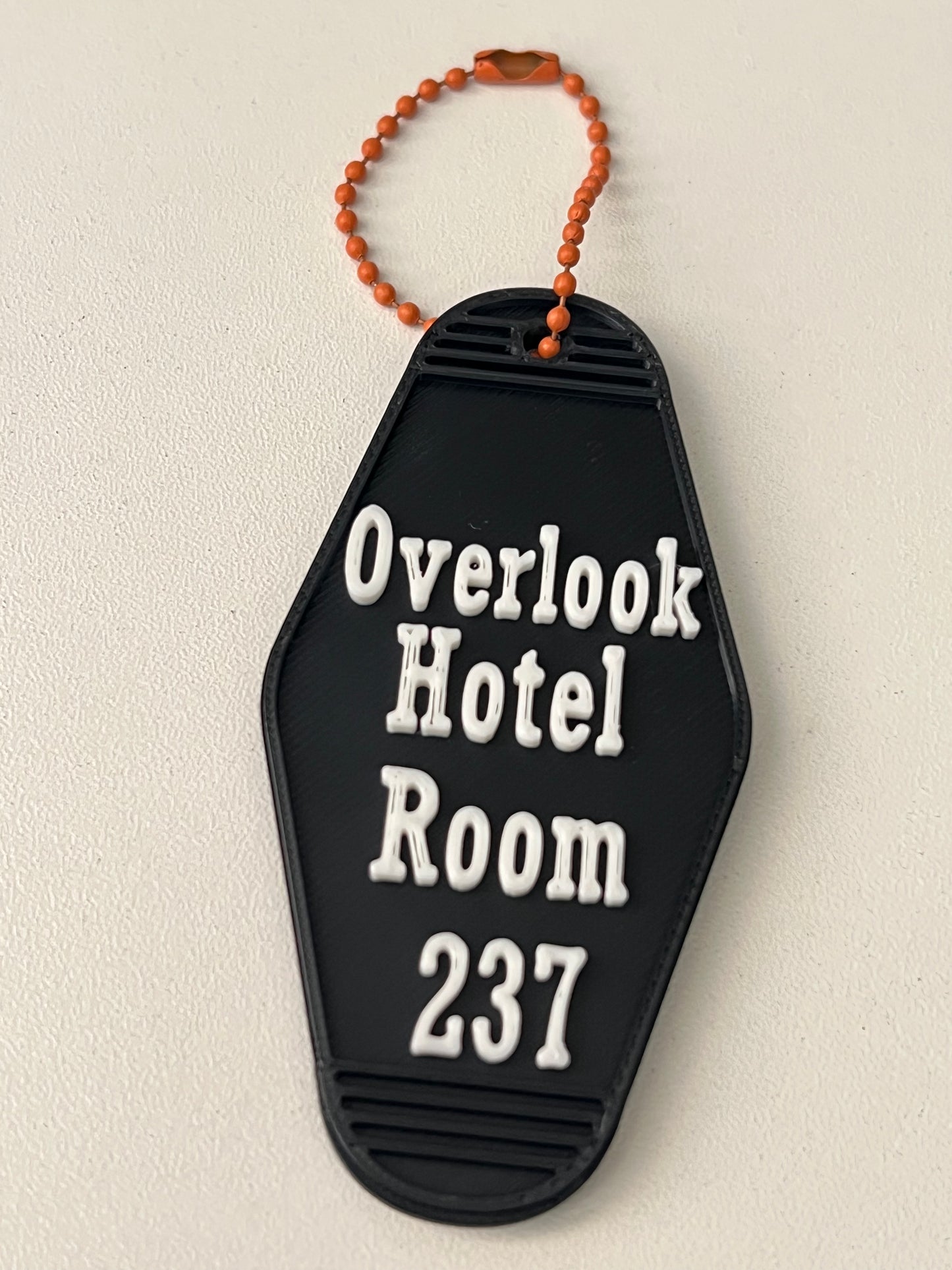 Retro motel keychain