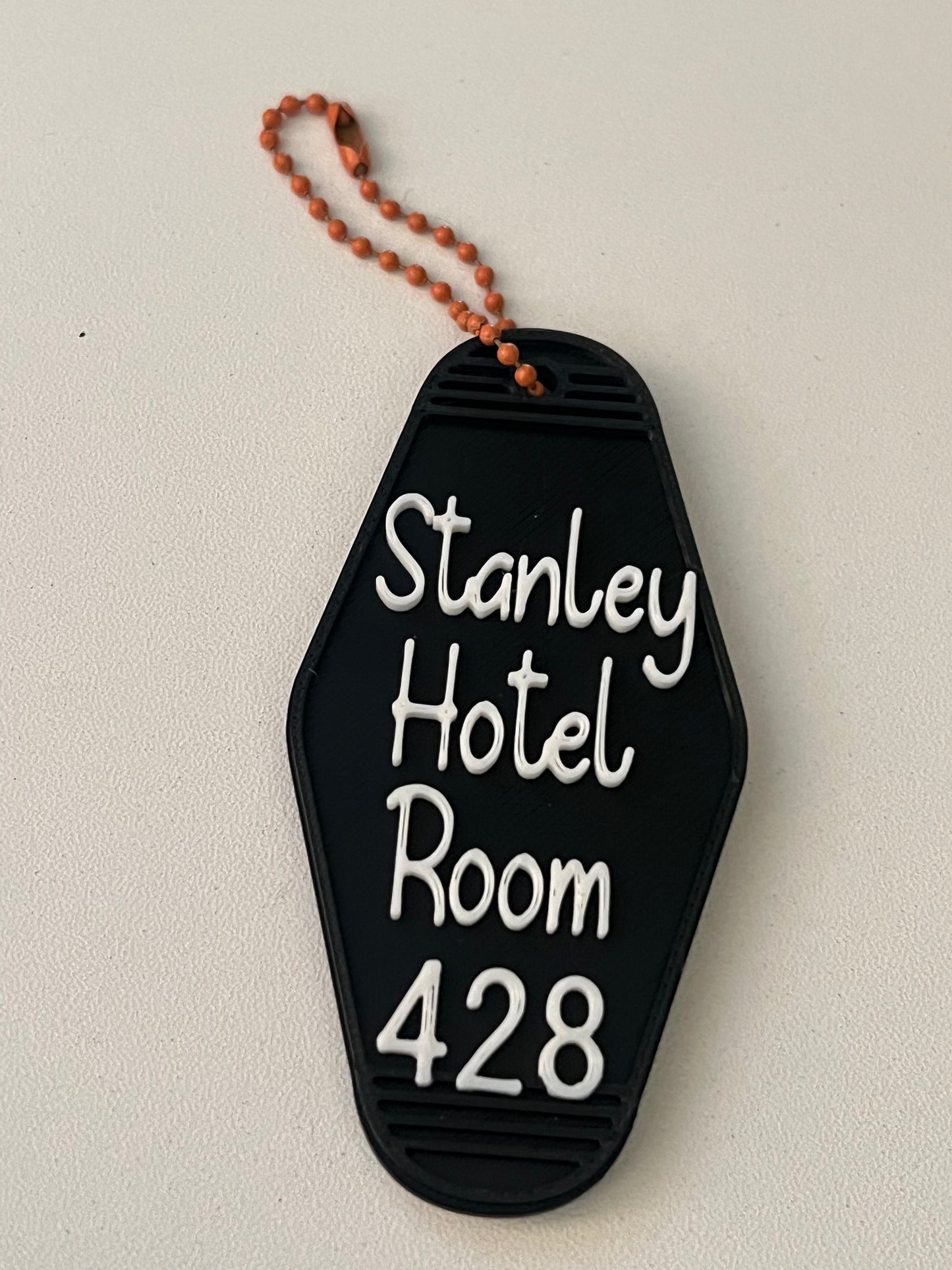 Retro motel keychain