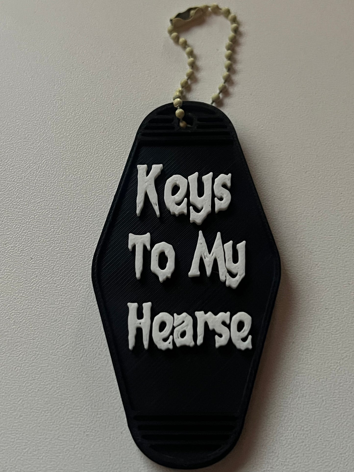 Retro motel keychain