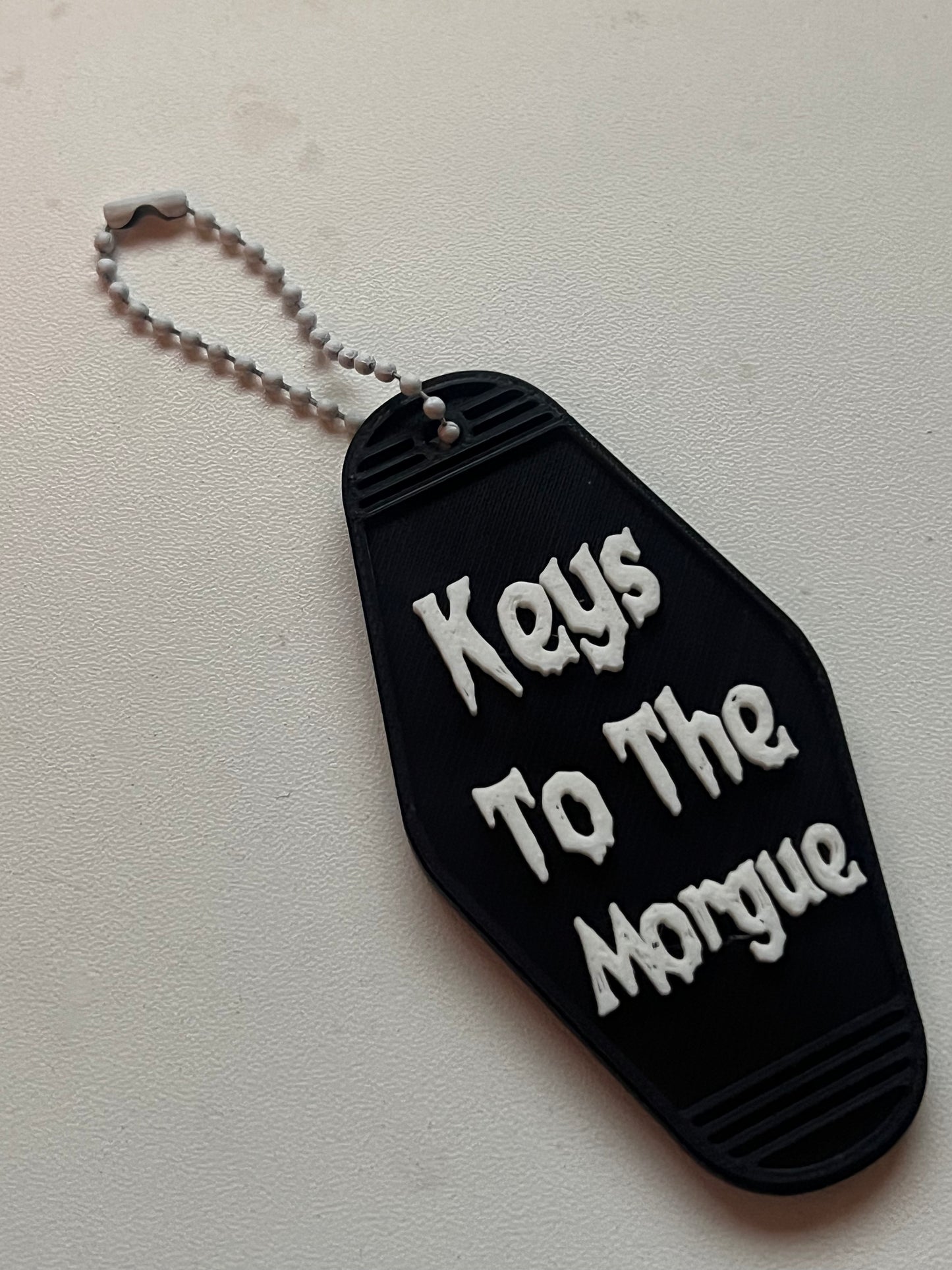 Retro motel keychain