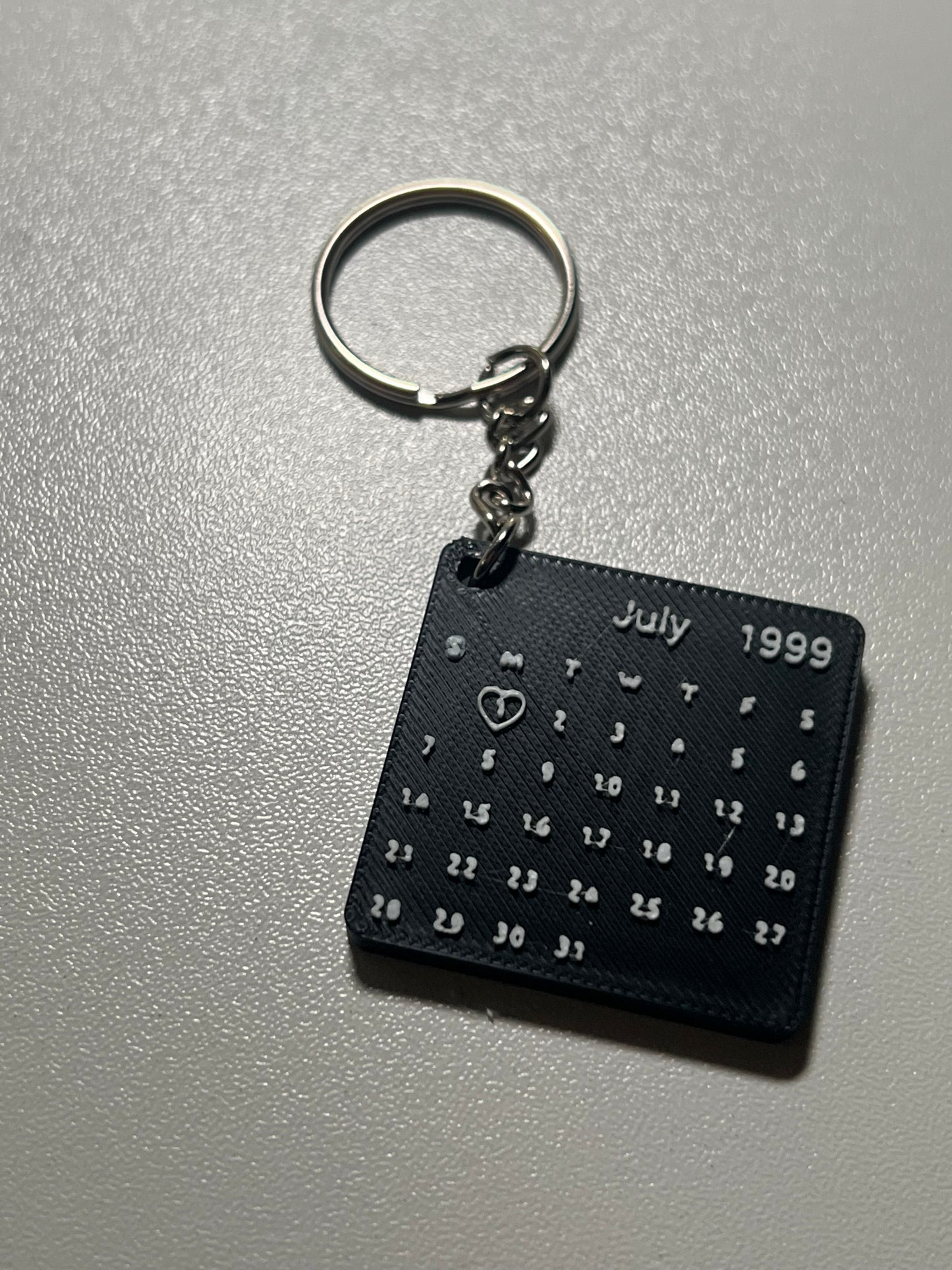 Anniversary Calendar Keychain
