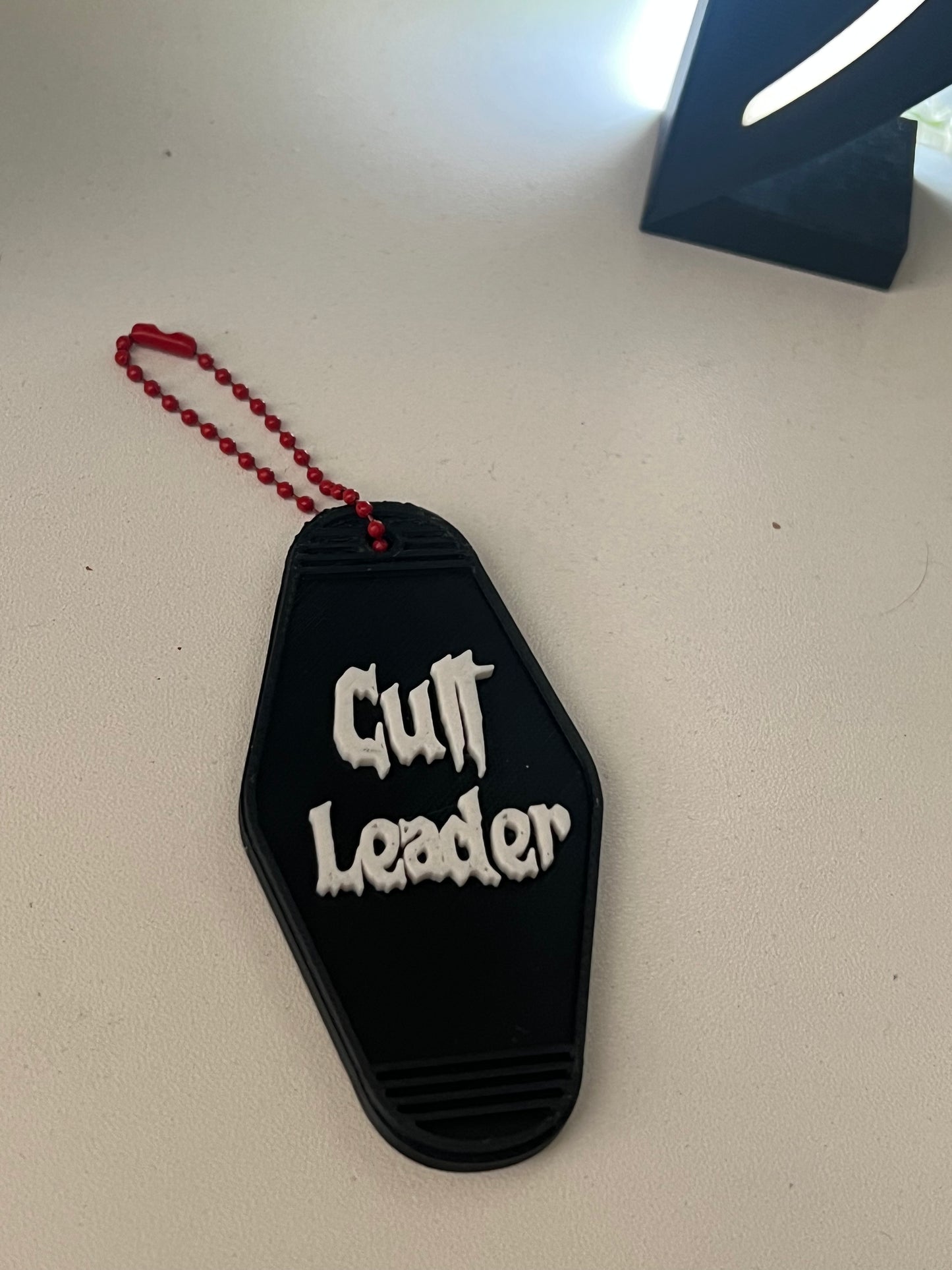 Retro motel keychain